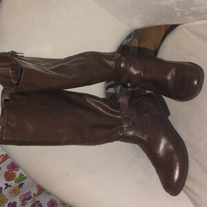 Brown Moto Boots